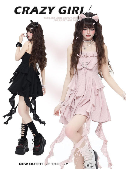 CRAZYGIRL Seaside French Ethereal Cinched Waist Strappy Women&