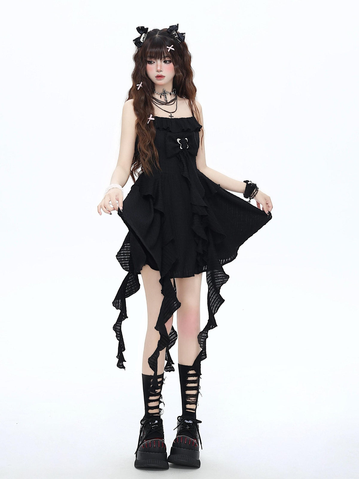 CRAZYGIRL Seaside French Ethereal Cinched Waist Strappy Women&