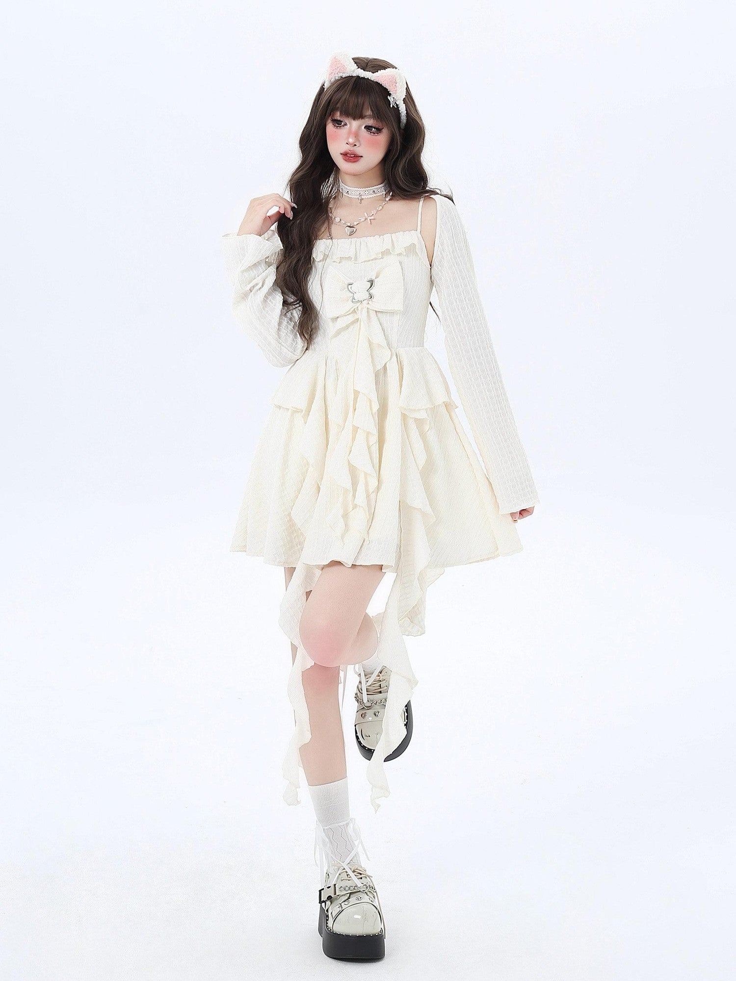 CRAZYGIRL Seaside French Ethereal Cinched Waist Strappy Women&