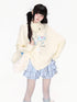 CRAZYGIRL_Sweet_Loose_High_Neck_Irregular_Hem_Long_Sleeve_Women&