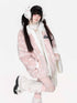 CRAZYGIRL_Sweet_Star_Print_Doll_Collar_Loose_Fit_Thick_Warm_Women&