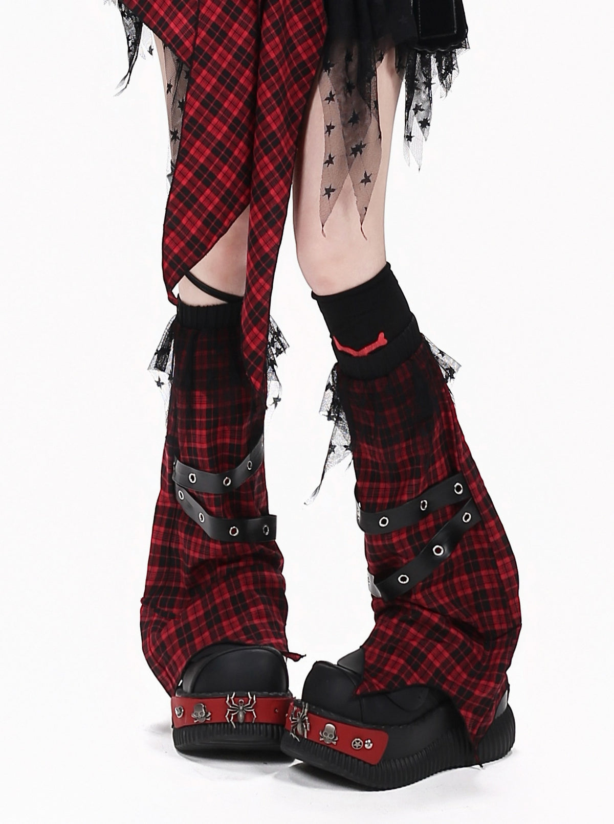 CRAZYGIRL_Y2k_Streetwear_Patchwork_High_Waist_Asymmetric_Women&