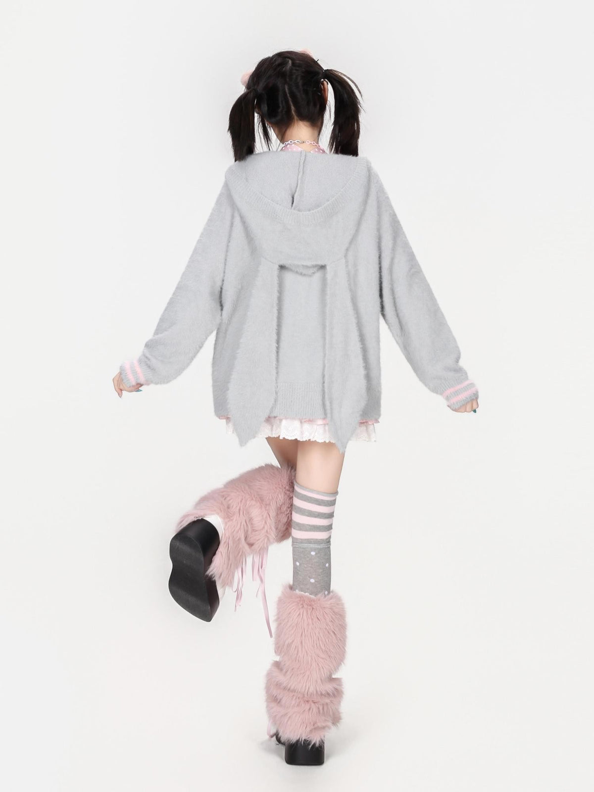 CRAZYGIRL Zip Up Chain Detail Women&