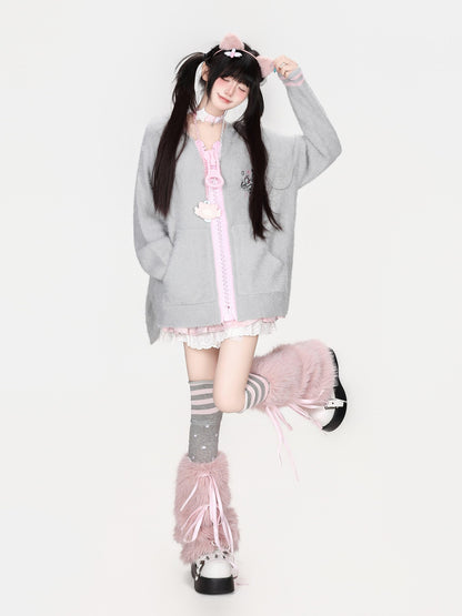 CRAZYGIRL Zip Up Chain Detail Women&