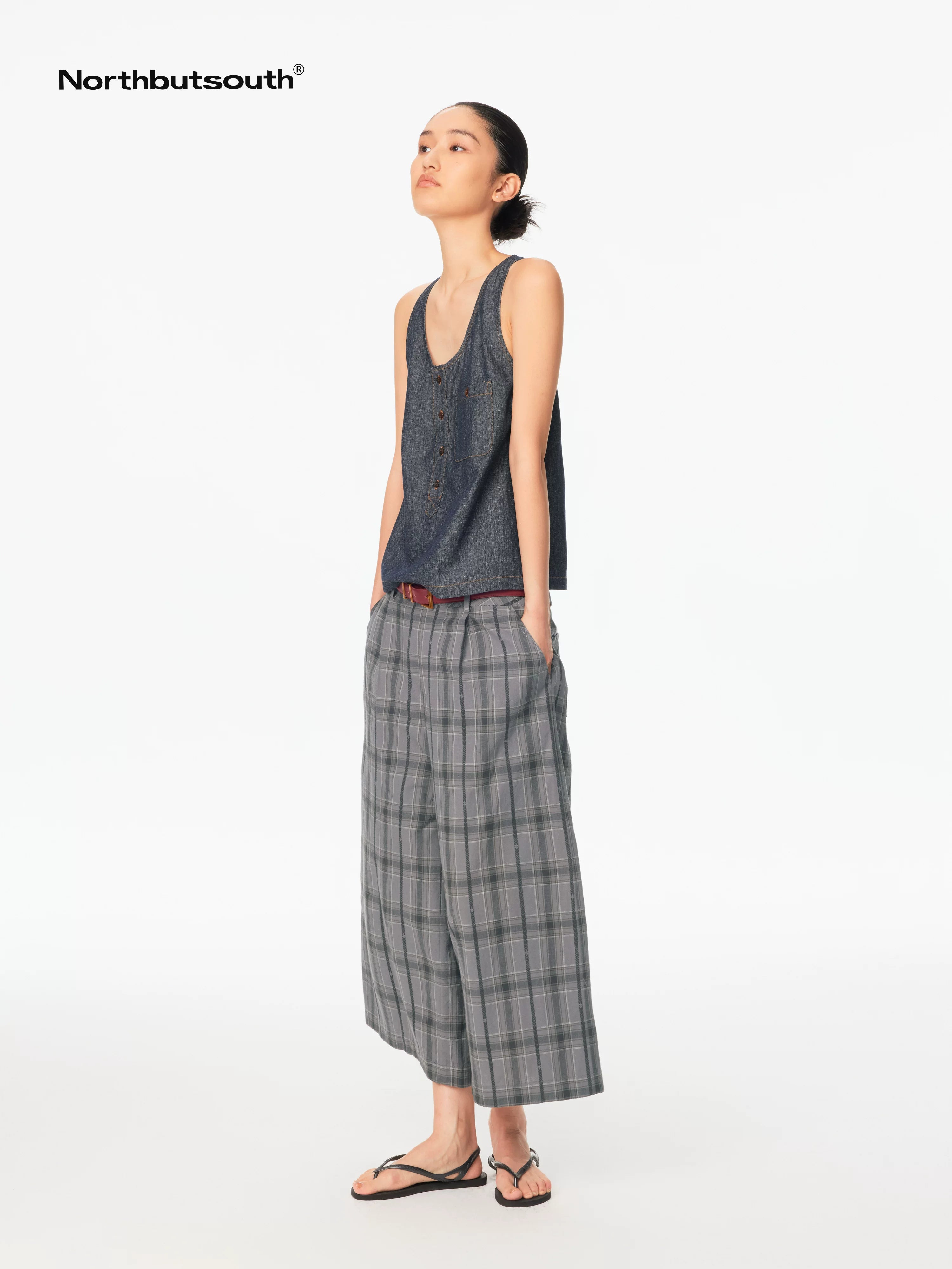 Casual Multi Button Front Relaxed Fit Women&