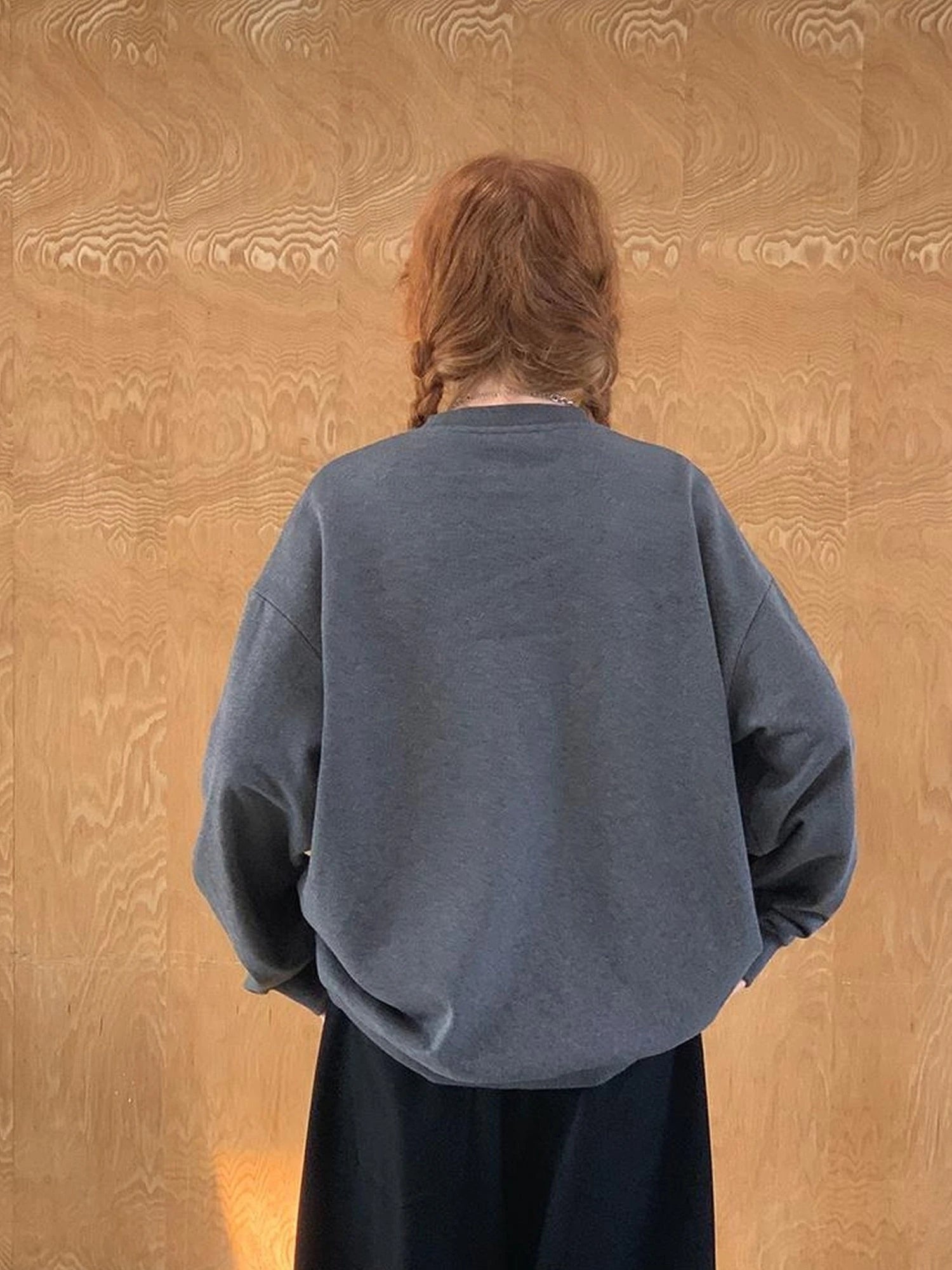 Cat Dog Crown Embroidered Loose Cotton Sweatshirt