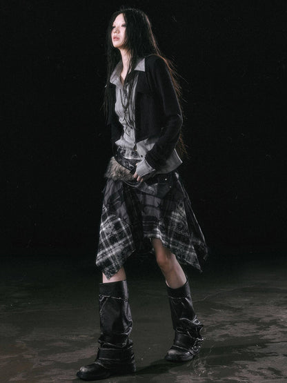 Cest Nous Colorblock Patchwork Faux Layered Women&