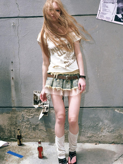 Cest Nous Crooked Club Graffiti Tee