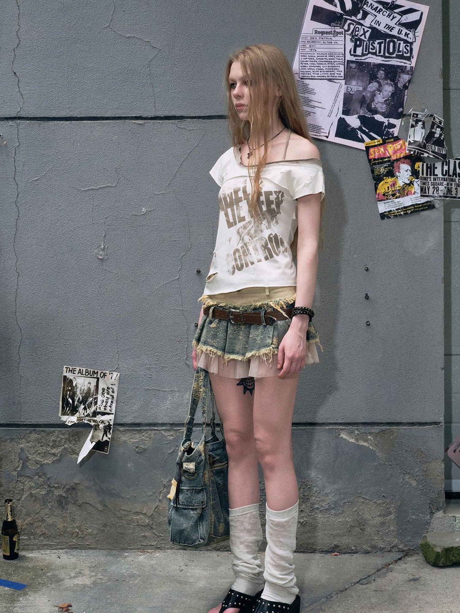 Cest Nous Crooked Club Graffiti Tee