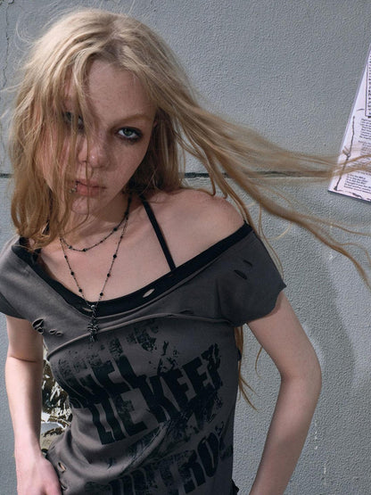 Cest Nous Crooked Club Graffiti Tee