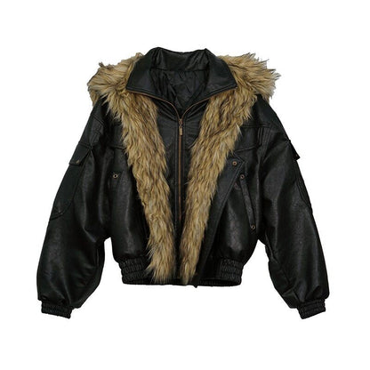 Cest_Nous_Cropped_Detachable_Fur_Collar_Flight_Padded_Women&