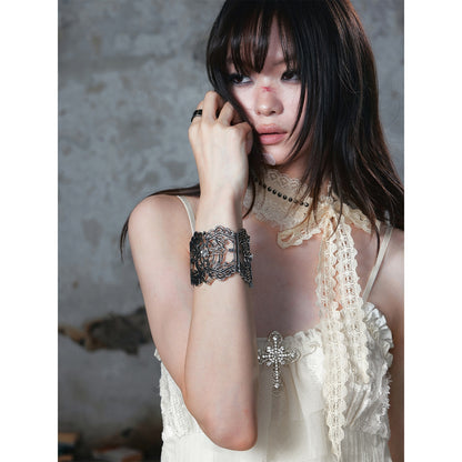 Cest_Nous_Distressed_Hollow_Carved_Floral_Cross_Women&