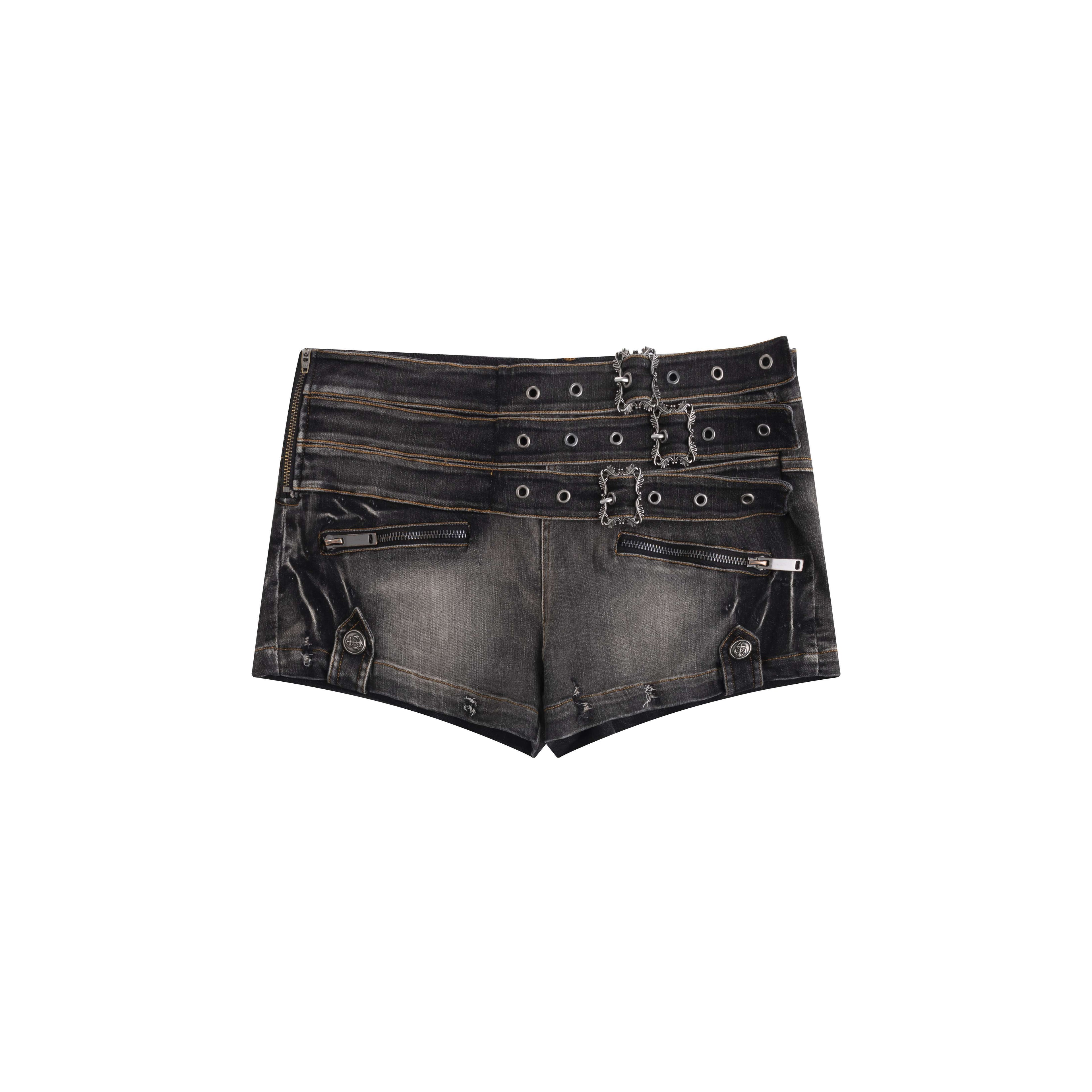 Cest_Nous_Distressed_Punk_Multi_Belt_Metal_Buckle_Low_Waist_Women&