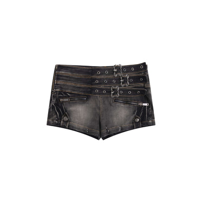 Cest_Nous_Distressed_Punk_Multi_Belt_Metal_Buckle_Low_Waist_Women&