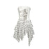 Cest_Nous_Graffiti_Print_Ruched_Irregular_Plaid_Women&