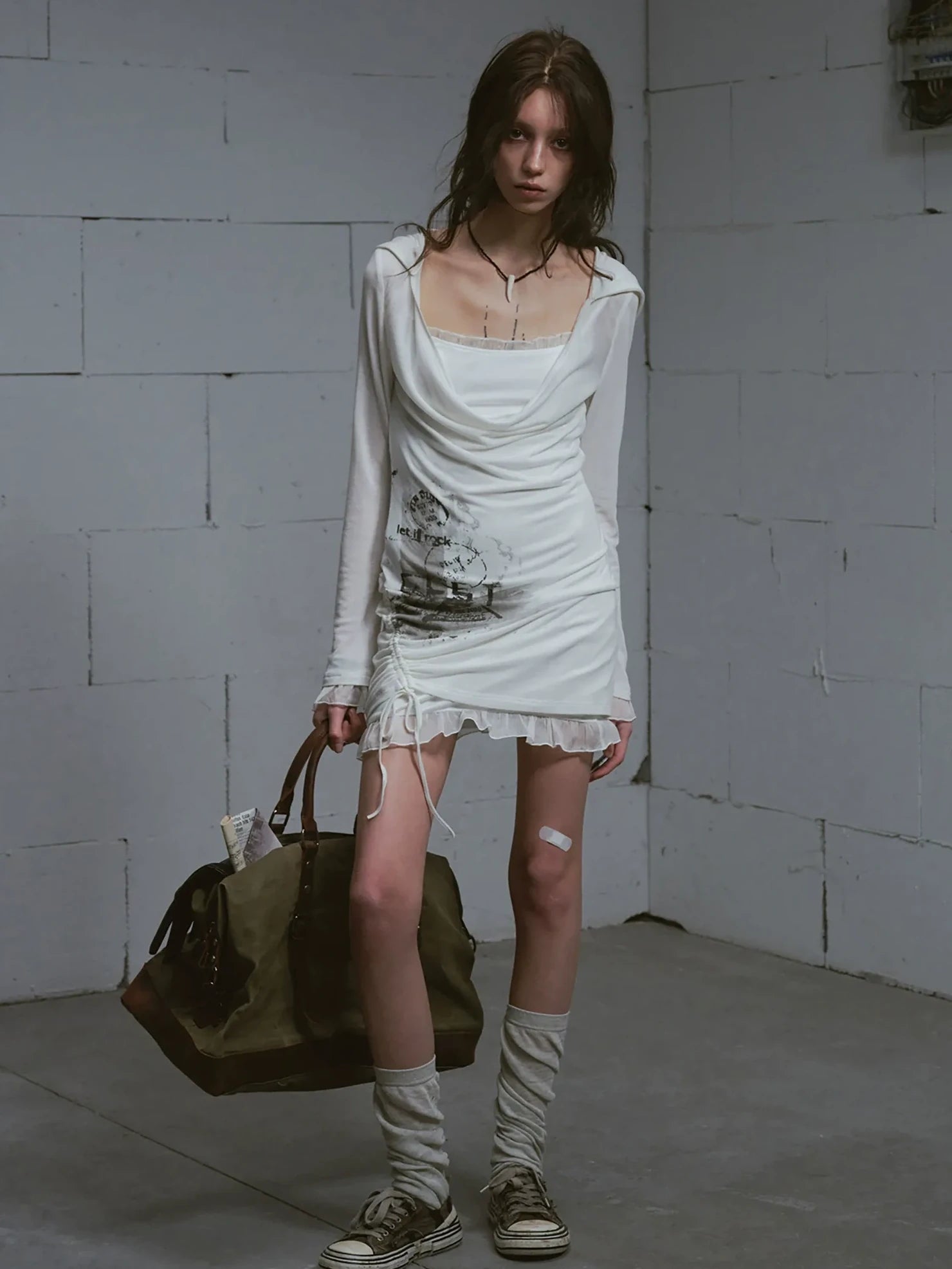 Cest Nous Lost Road Swing Hoodie Dress