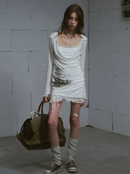 Cest Nous Lost Road Swing Hoodie Dress