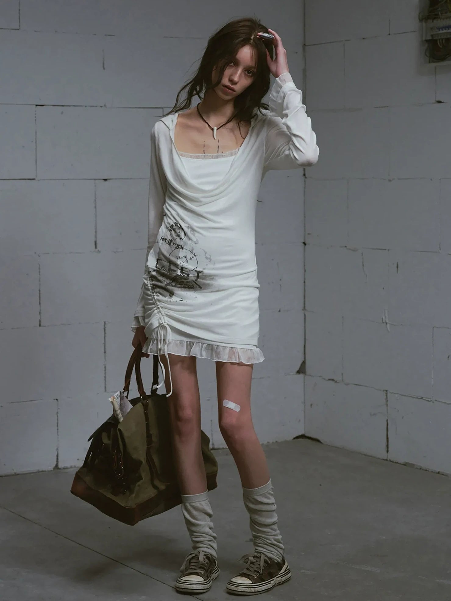 Cest Nous Lost Road Swing Hoodie Dress