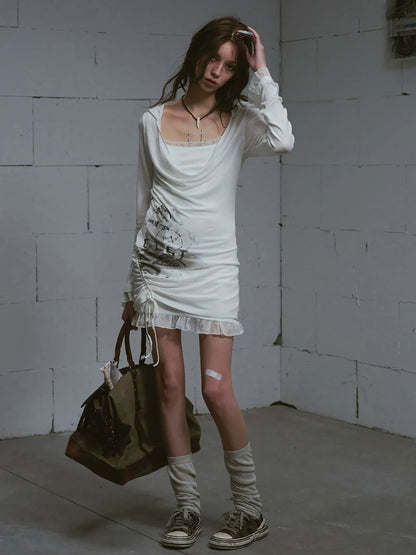 Cest Nous Lost Road Swing Hoodie Dress