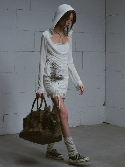 Cest Nous Lost Road Swing Hoodie Dress