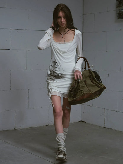 Cest Nous Lost Road Swing Hoodie Dress