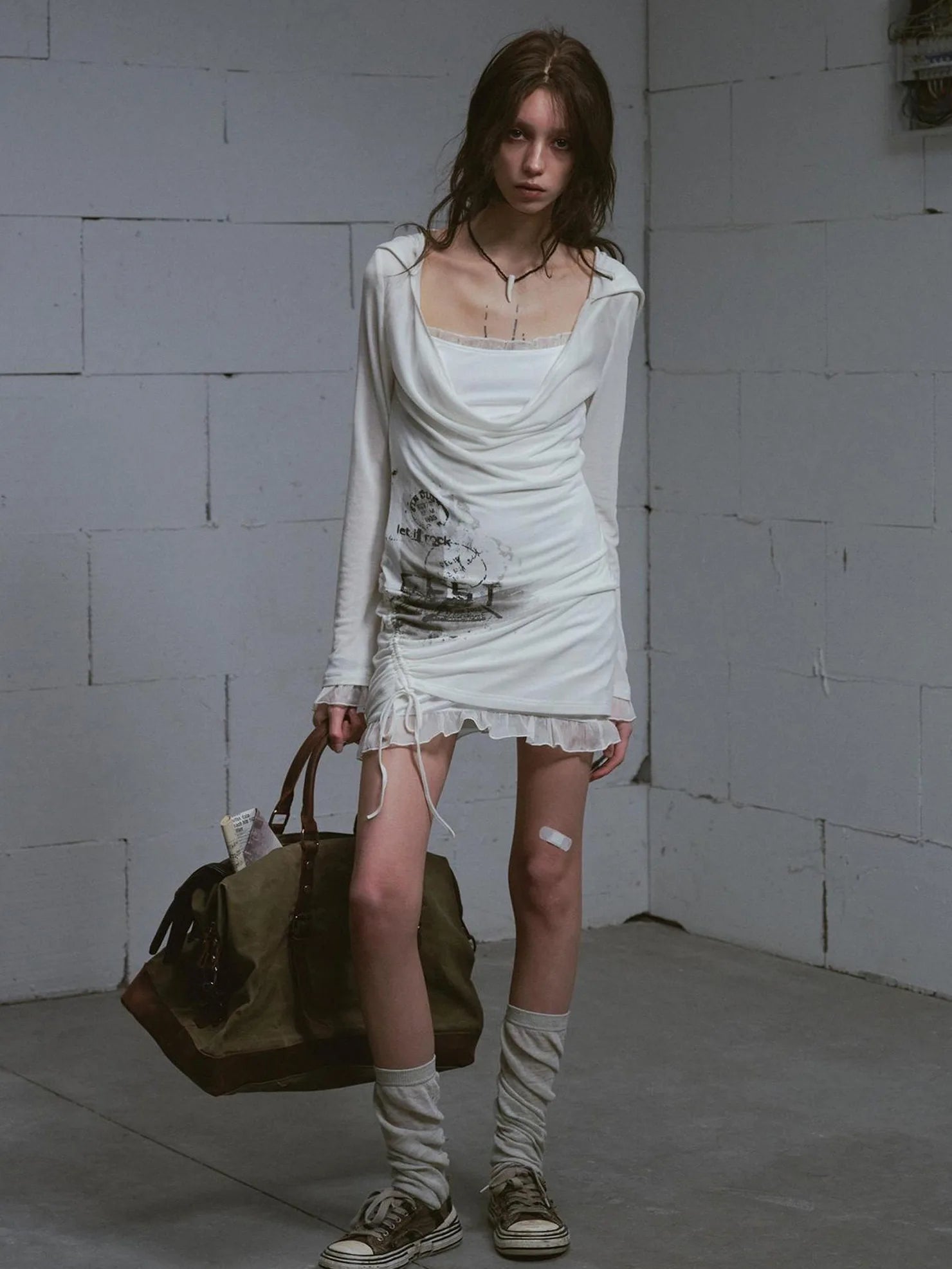 Cest Nous Lost Road Swing Hoodie Dress