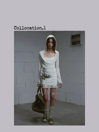 Cest Nous Lost Road Swing Hoodie Dress