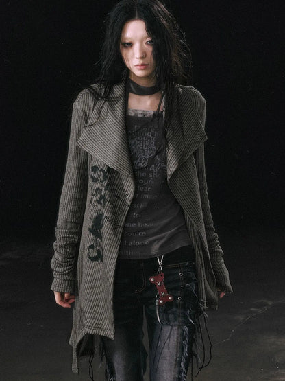 Punk Bone Leather Keychain