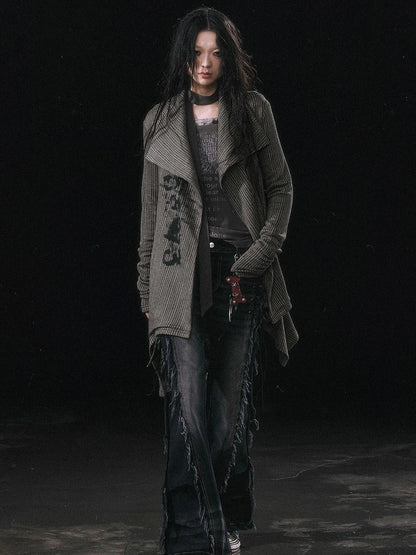 Punk Bone Leather Keychain