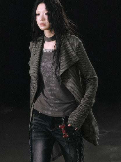 Punk Bone Leather Keychain