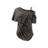 Cest_Nous_Punk_Cross_Print_Studded_Loose_Split_Ruched_Women&