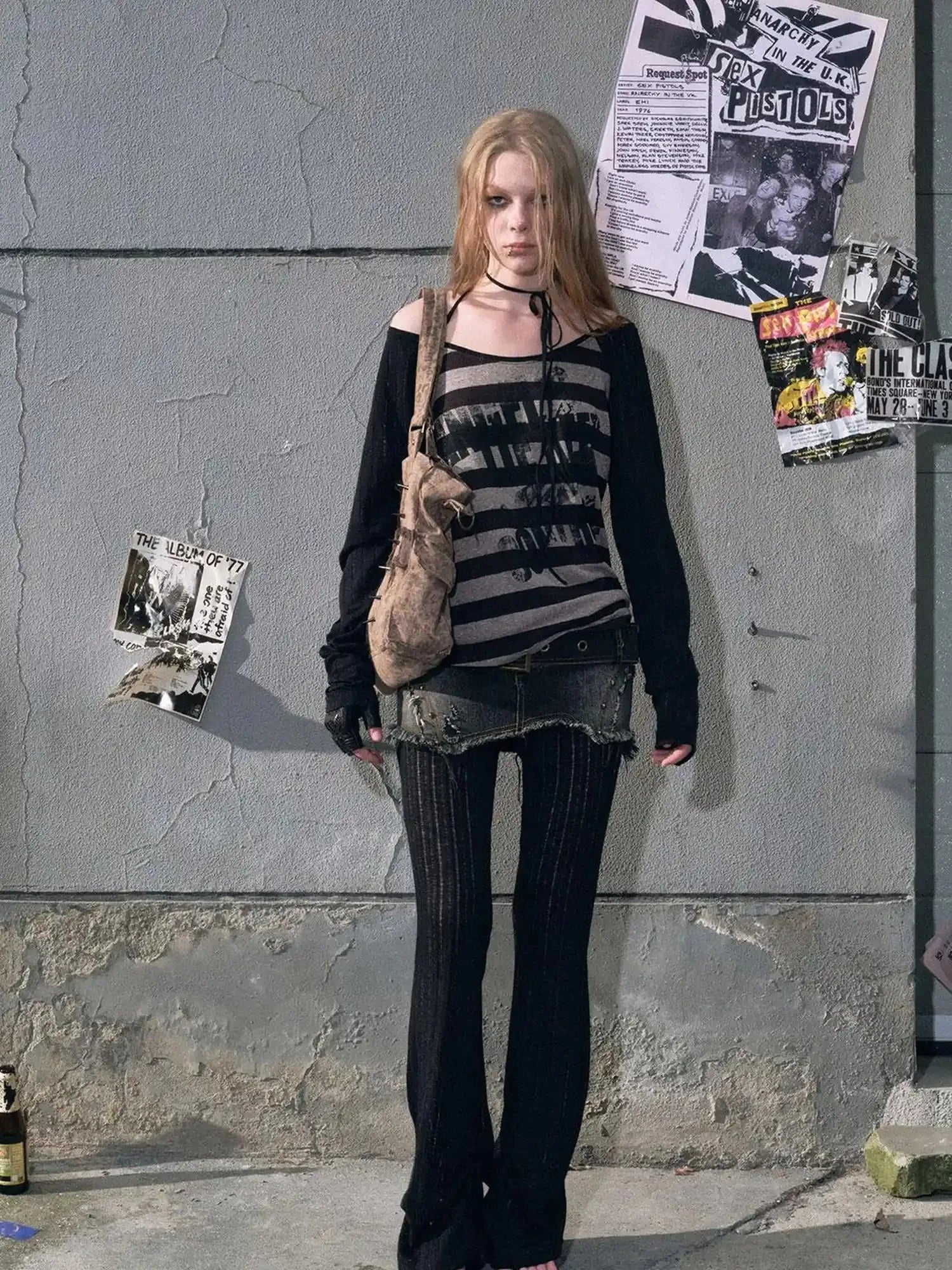 Punk Graffiti Sheer Mesh Sun Protection Top