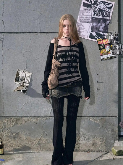 Punk Graffiti Sheer Mesh Sun Protection Top