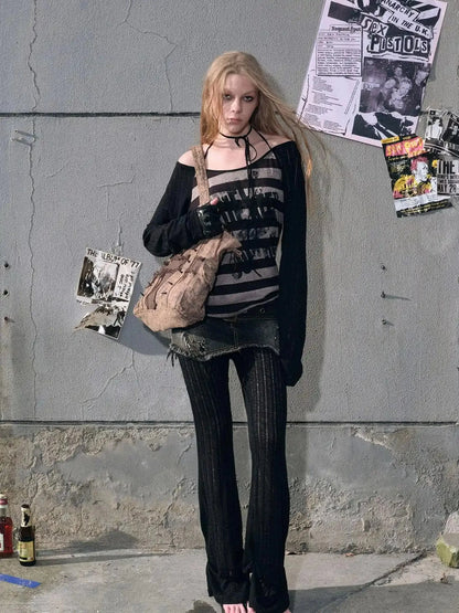 Punk Graffiti Sheer Mesh Sun Protection Top