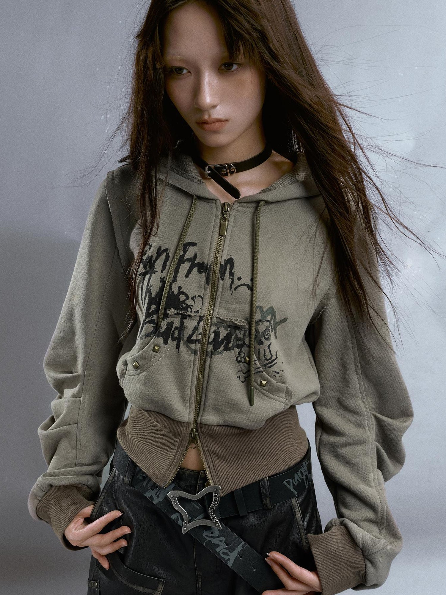 Cest Nous Punk Is Dead Vintage Butterfly Buckle Belt