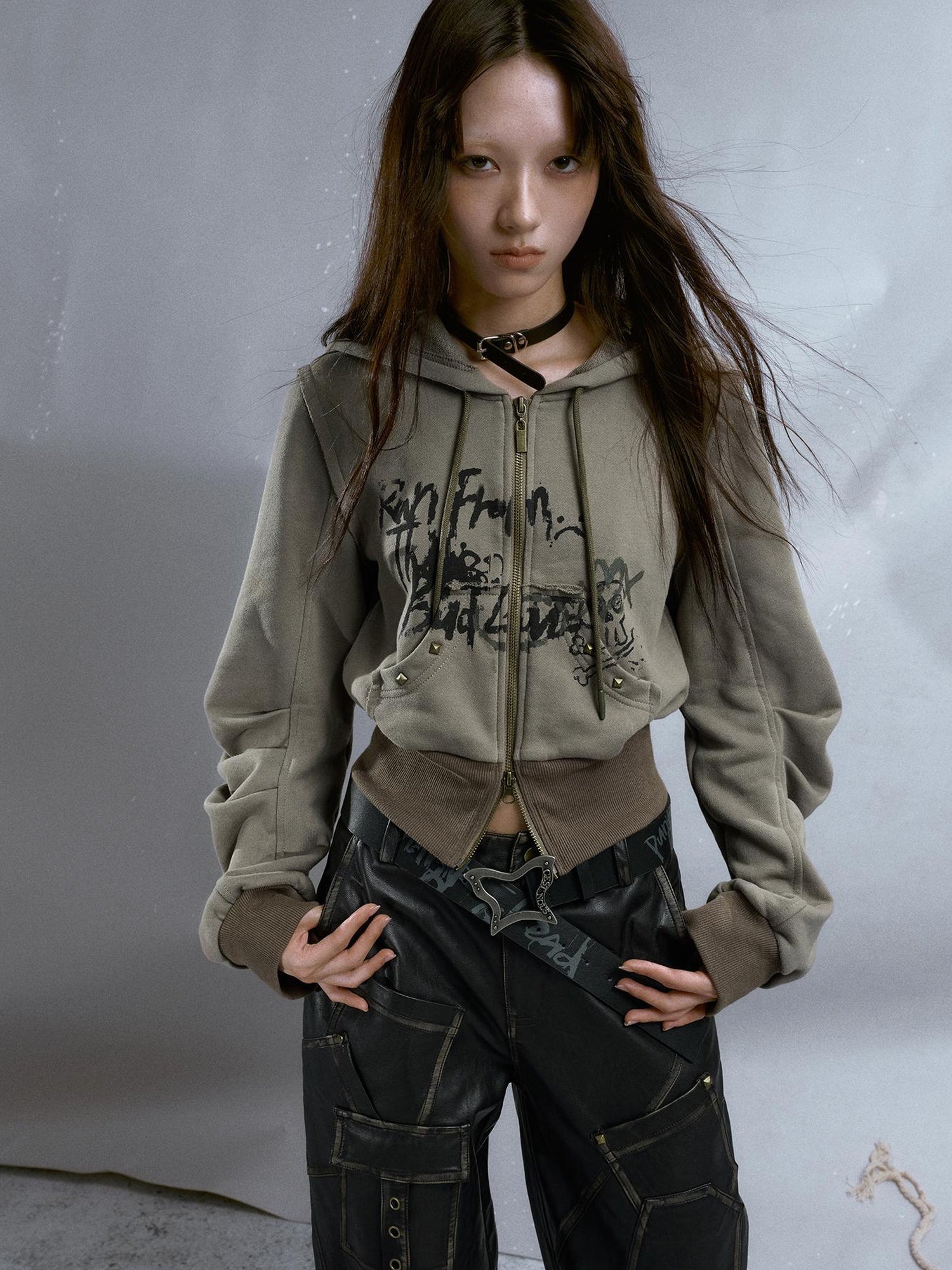 Cest Nous Punk Is Dead Vintage Butterfly Buckle Belt