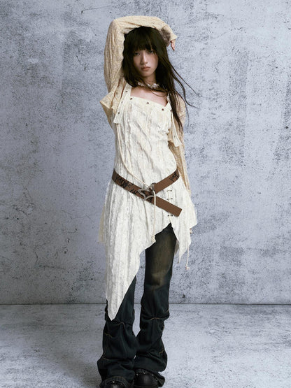 Cest Nous Punk Is Dead Vintage Butterfly Buckle Belt