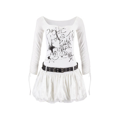 Cest_Nous_Punk_Star_Print_Raglan_Sleeve_Puff_Women&