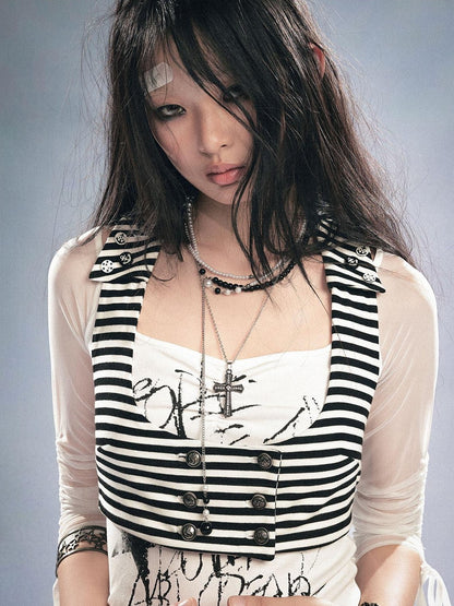 Cest Nous Punk Star Print Raglan Sleeve Puff Women&
