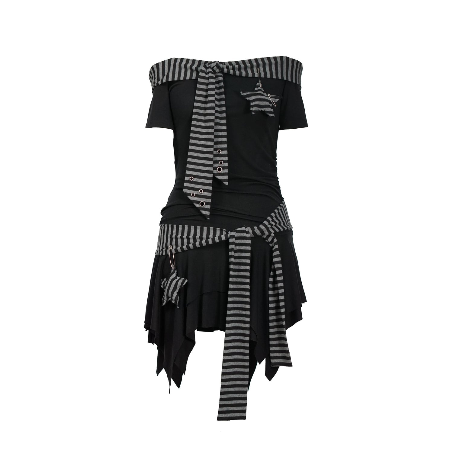 Cest_Nous_Punk_Starfish_Striped_Lace_Up_Off_Shoulder_Women&