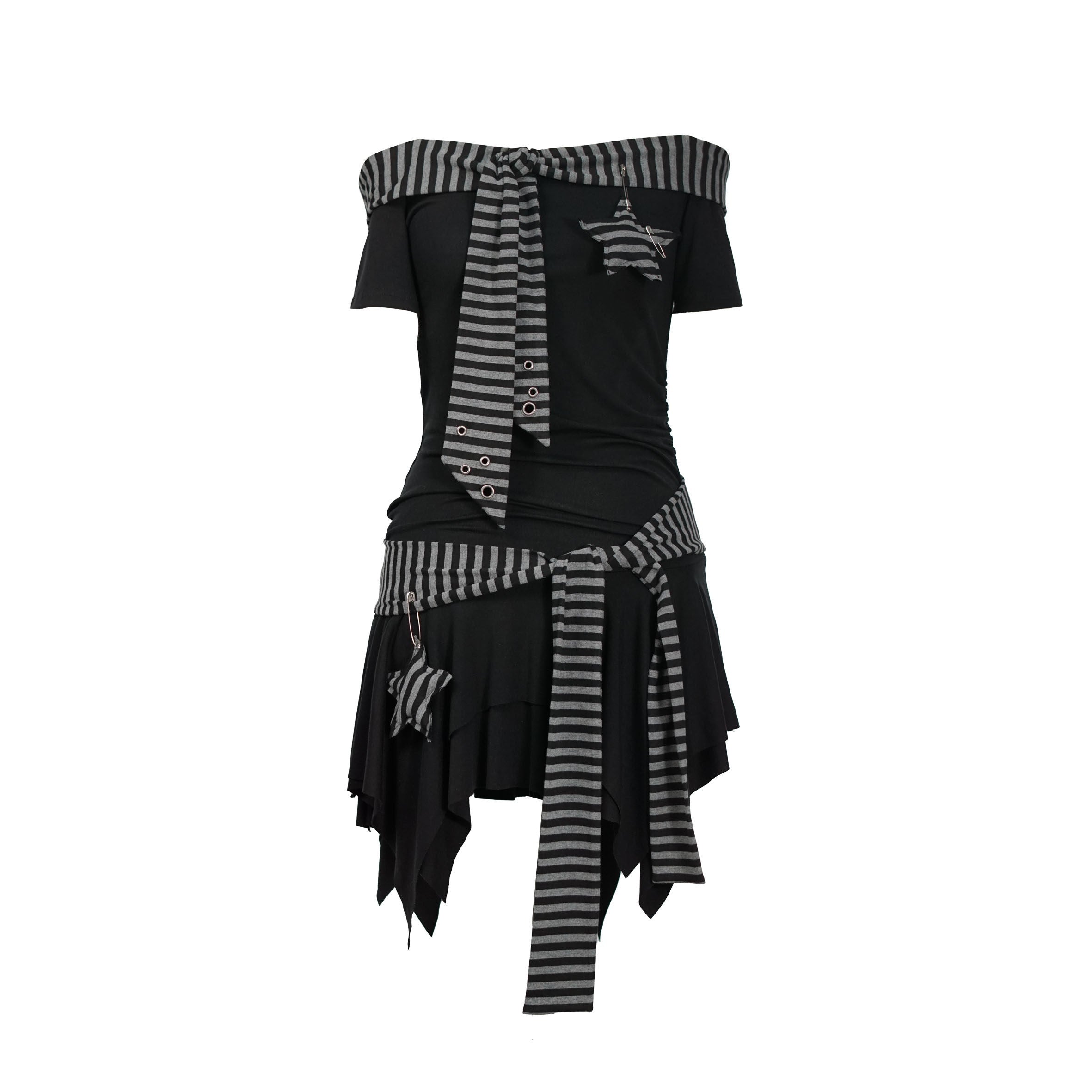 Cest_Nous_Punk_Starfish_Striped_Lace_Up_Off_Shoulder_Women&