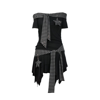 Cest_Nous_Punk_Starfish_Striped_Lace_Up_Off_Shoulder_Women&