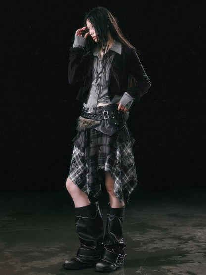 Cest Nous Rebel In Disguise Patchwork Shirt