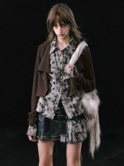 Cest Nous Rebel In Disguise Patchwork Shirt