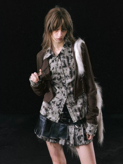 Cest Nous Rebel In Disguise Patchwork Shirt