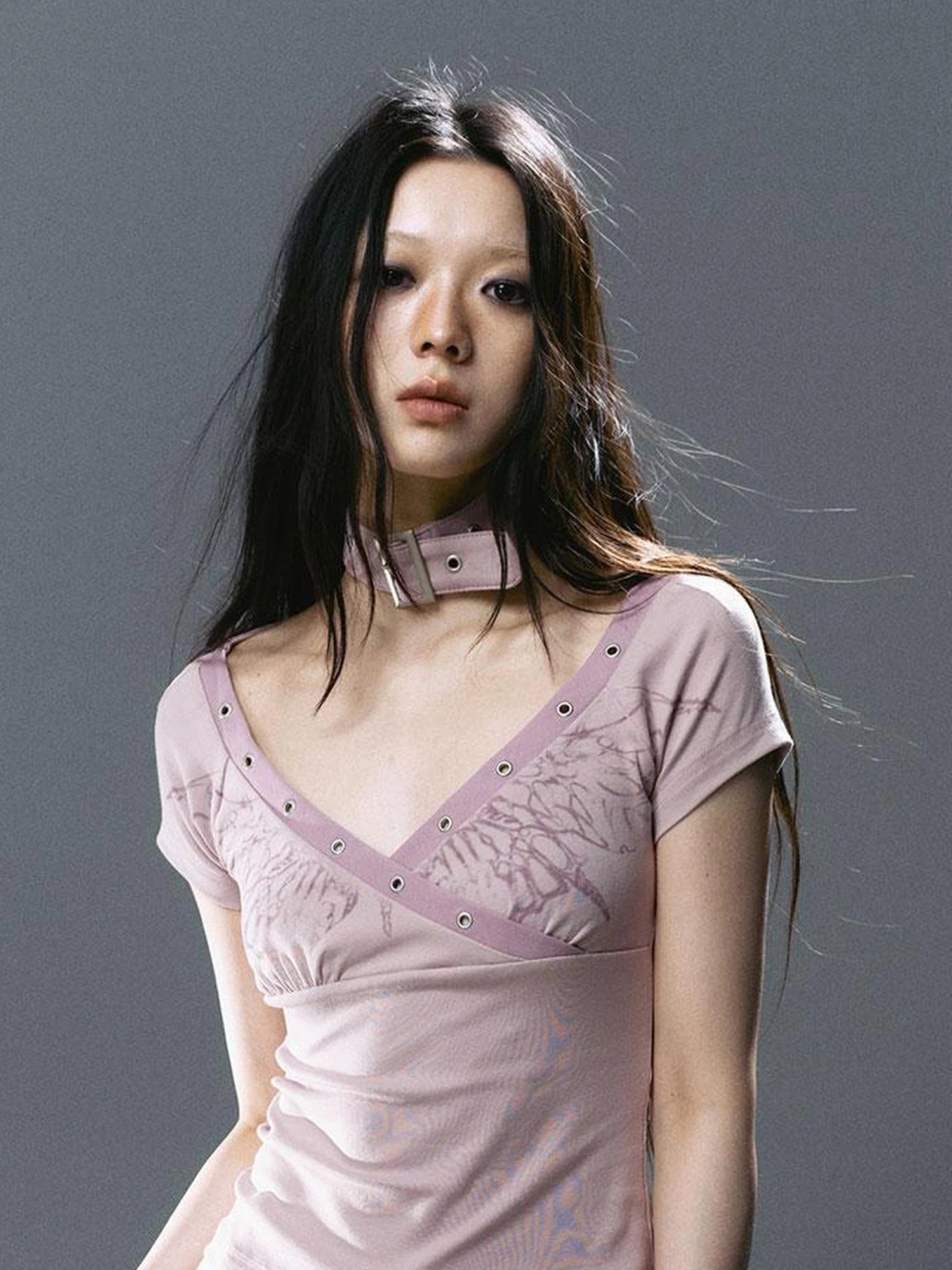 Sea Witch Butterfly Poetry Tee V-Neck T-Shirt Long-Sleeve