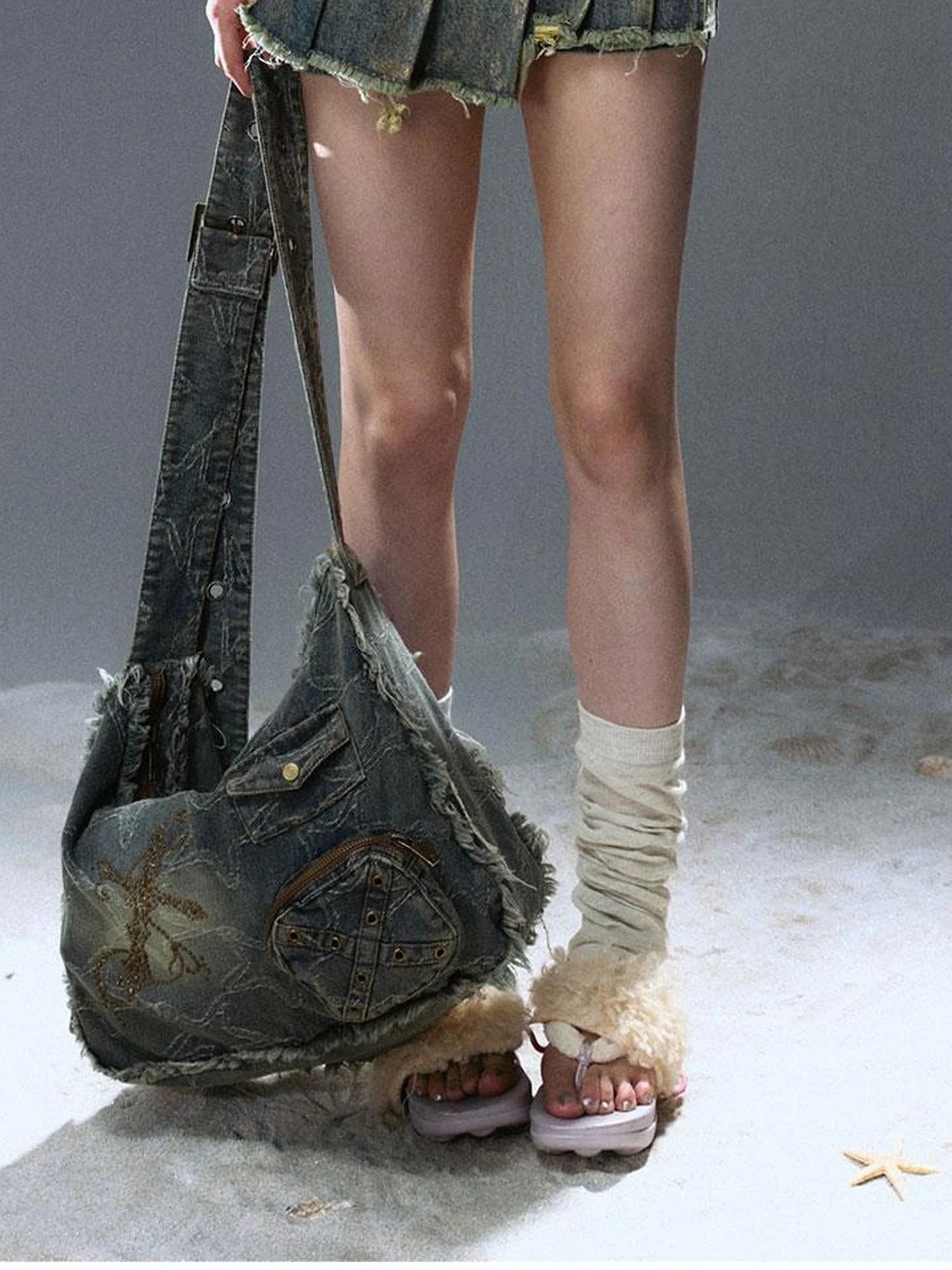 Sea Witch Butterfly Poetry Tee V-Neck T-Shirt Long-Sleeve