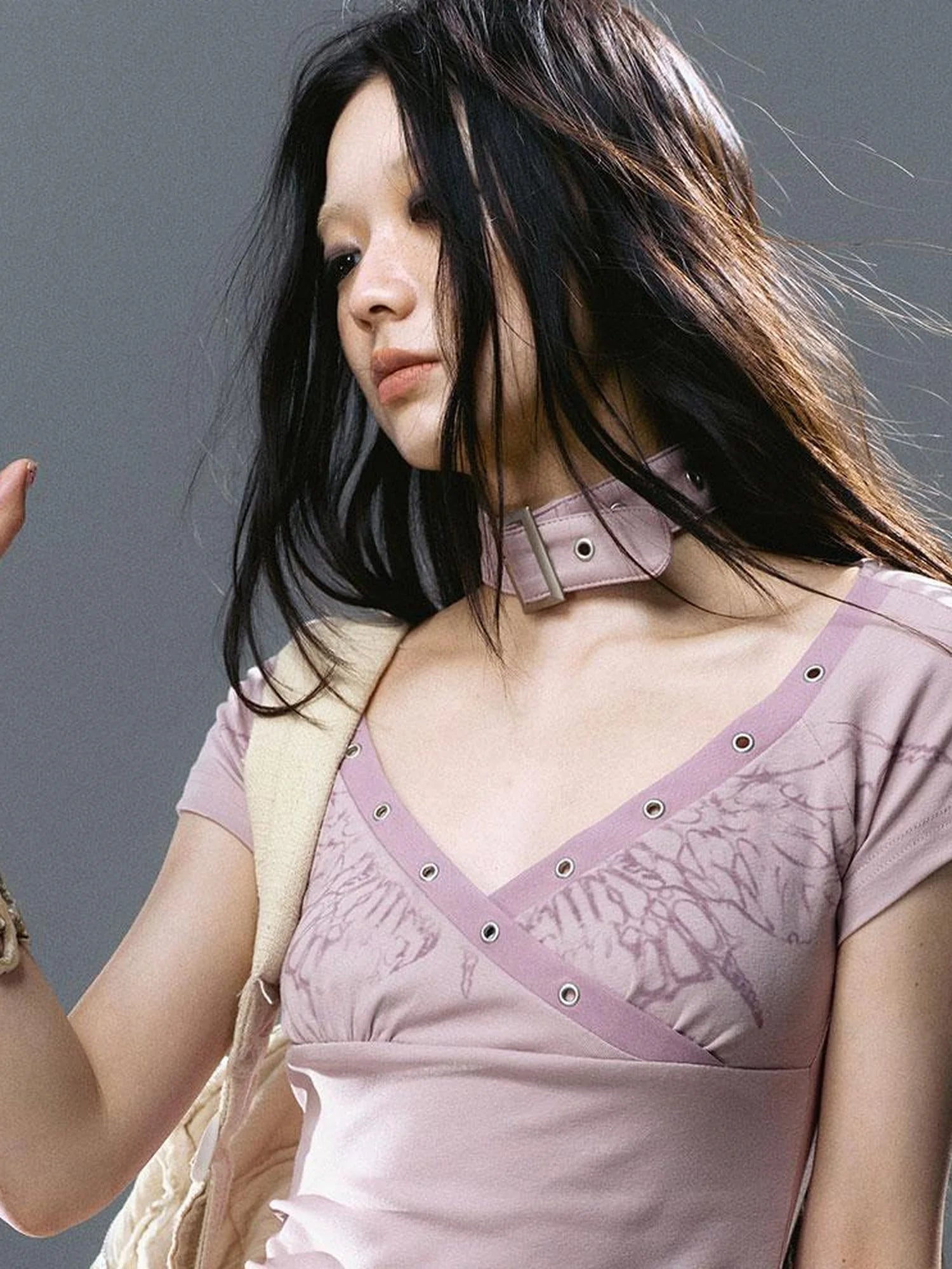 Sea Witch Butterfly Poetry Tee V-Neck T-Shirt Long-Sleeve