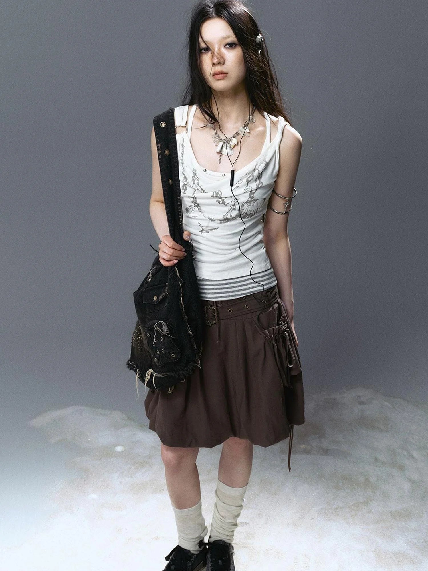 Sea Witch Crystal Shell Layered Necklace