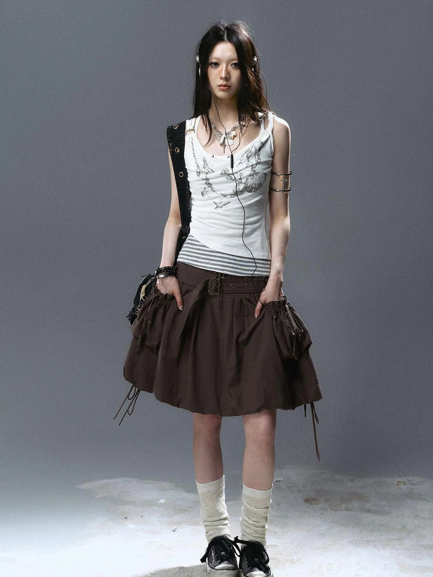 Sea Witch Crystal Shell Layered Necklace